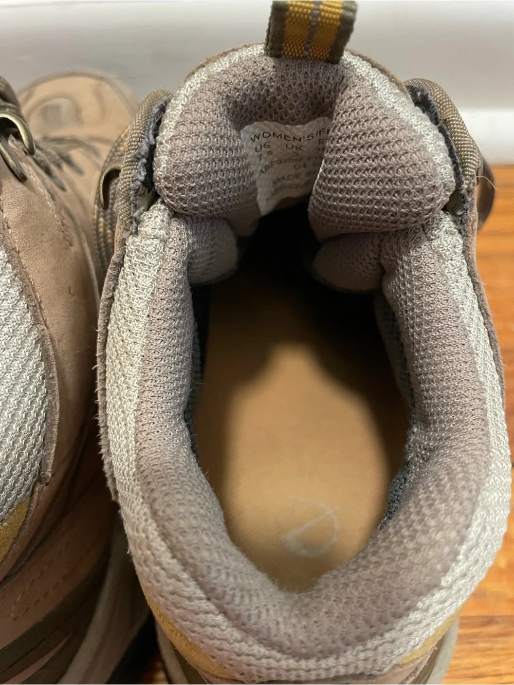 The North Face tan hiking